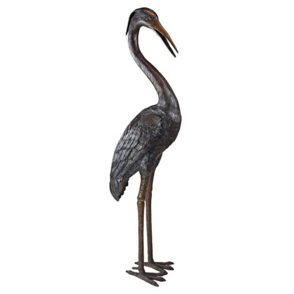 Shop for the Medium Heron Bronze Fountain Head Low from Statue.com